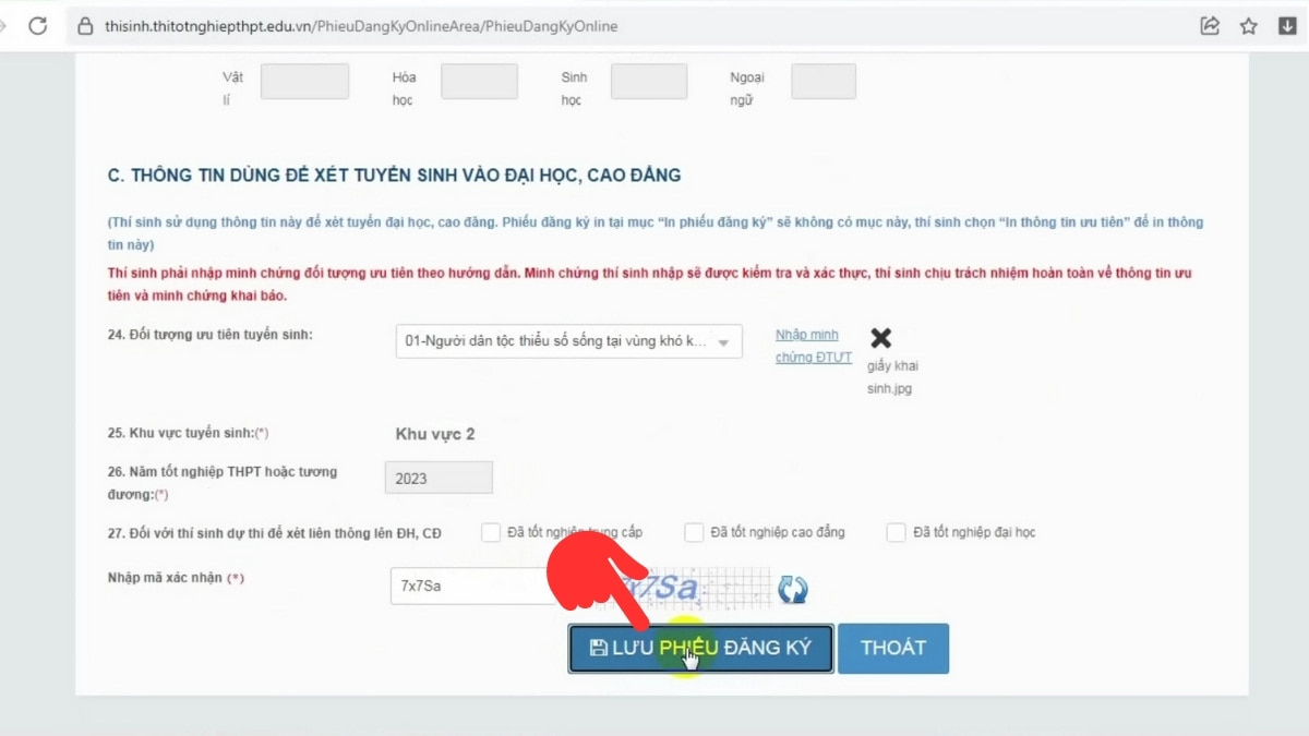 Cách đăng ký thi tốt nghiệp THPT trực tuyến năm 2024 chi tiết