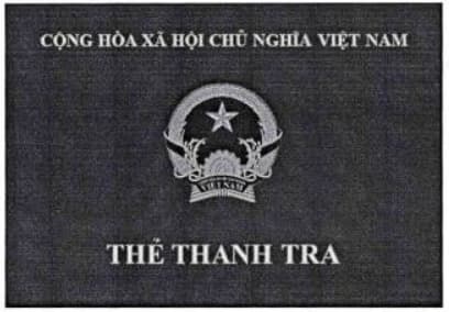 Mẫu Thẻ thanh tra mới nhất được áp dụng từ ngày 15/6/2024?