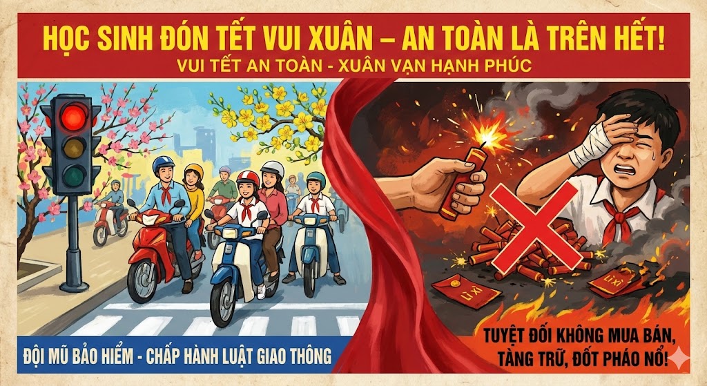 Đảm bảo an toàn cho học sinh khi nghỉ Tết Nguyên Đán 2026