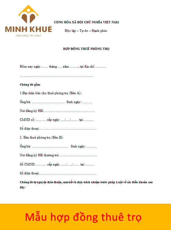 Hợp đồng thuê trọ