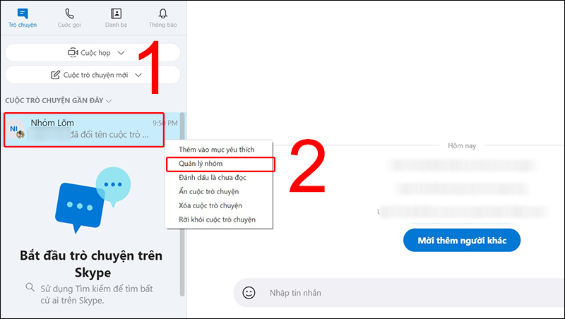 Hướng dẫn bật/tắt thông báo, ẩn/hiện nhóm chat Skype đơn giản nhất