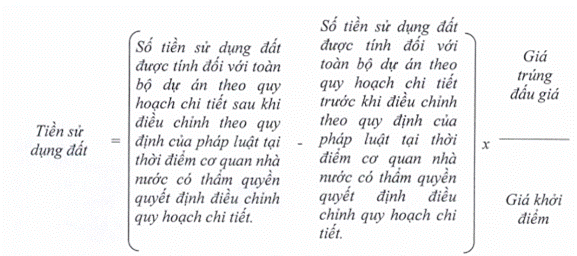 Cách tính tiền sử dụng đất khi có quyết định điều chỉnh quy hoạch