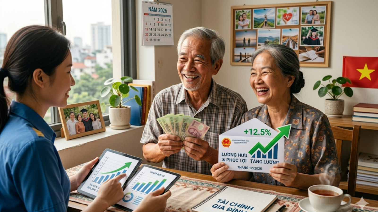 Lộ trình 2026: Phương án tăng lương hưu bù đắp cho người nghỉ hưu trước 1995