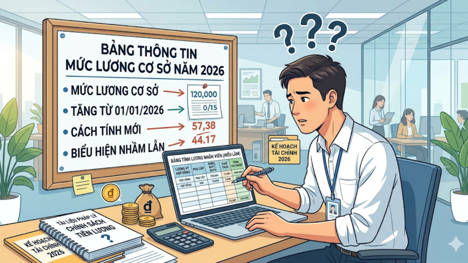 5 hiểu lầm tai hại về việc tăng lương cơ sở tháng 3/2026 cần biết ngay