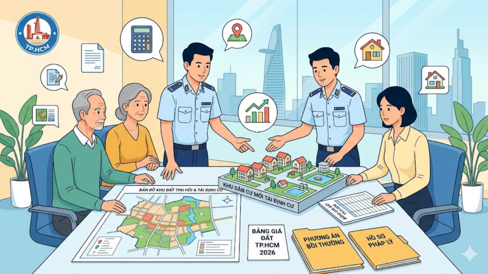 Bảng giá bồi thường, hỗ trợ tái định cư khi thu hồi đất tại TP.HCM theo Quyết định 11/2026
