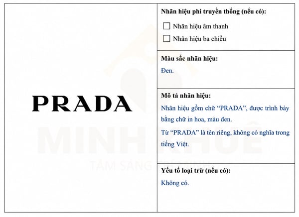 Mô tả nhãn hiệu Prada