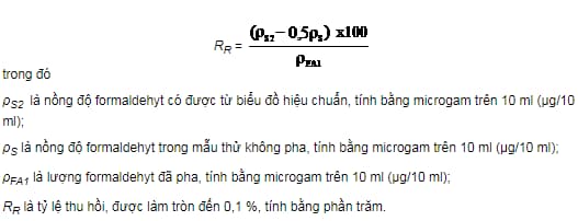 Quy định về thuốc thử xác định formaldehyt tự do và formaldehyt?