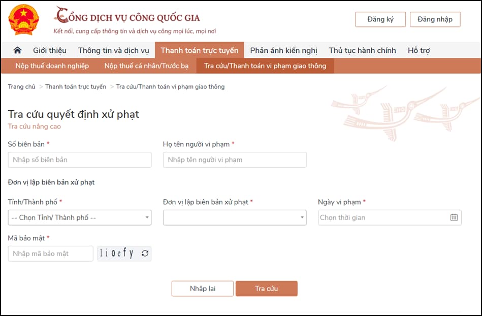 Nơi nộp phạt vi phạm giao thông tại TPHCM ở đâu?