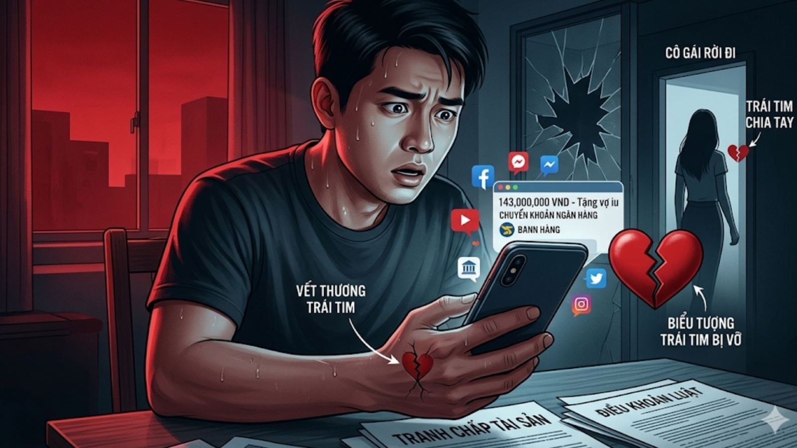 Chuyển khoản 143 triệu tặng người yêu kèm lời nhắn "Tặng vợ iu": Khi chia tay có kiện đòi lại được?