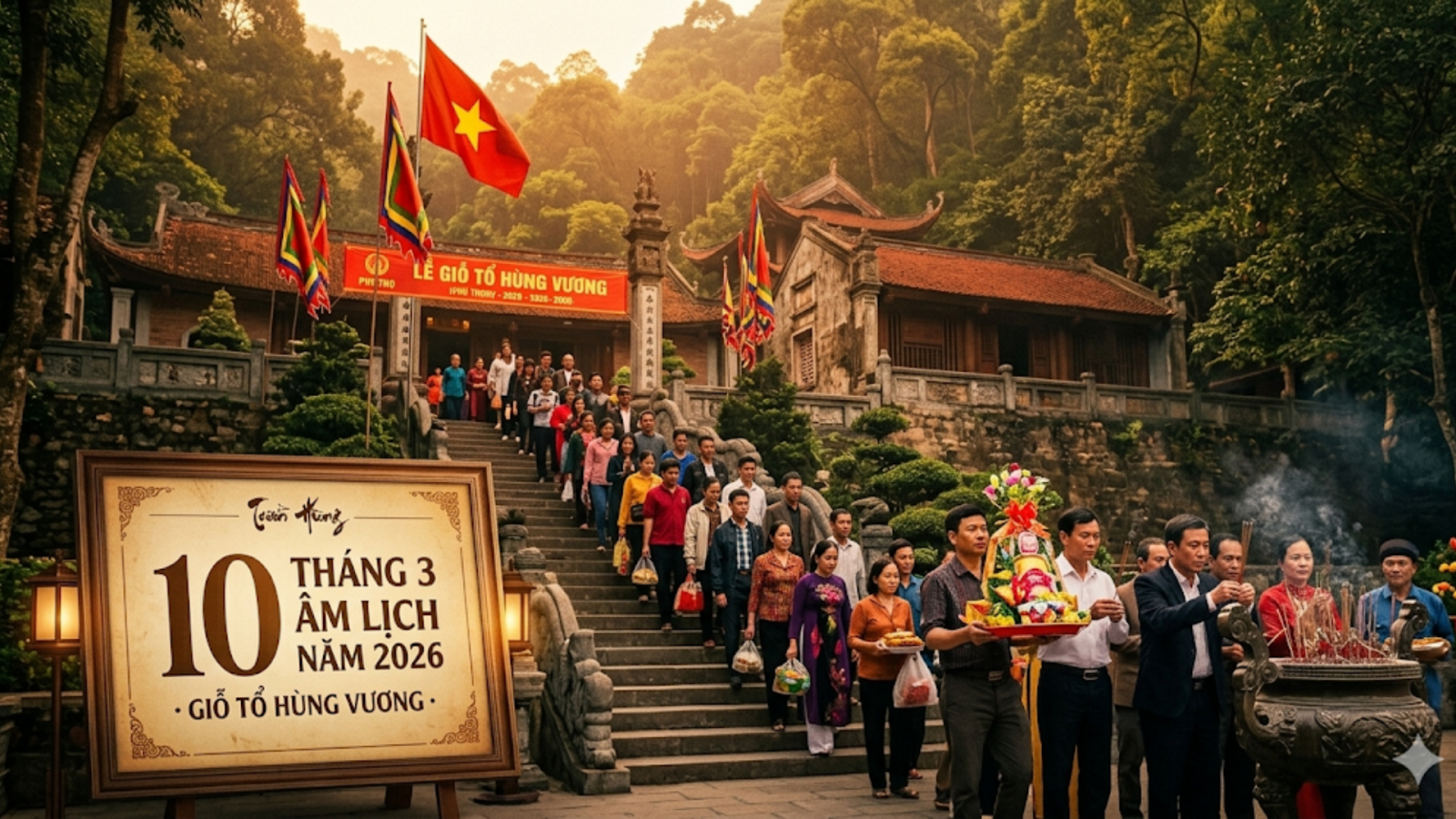 Lịch nghỉ lễ Giỗ tổ Hùng Vương 2026: Người lao động được nghỉ mấy ngày?
