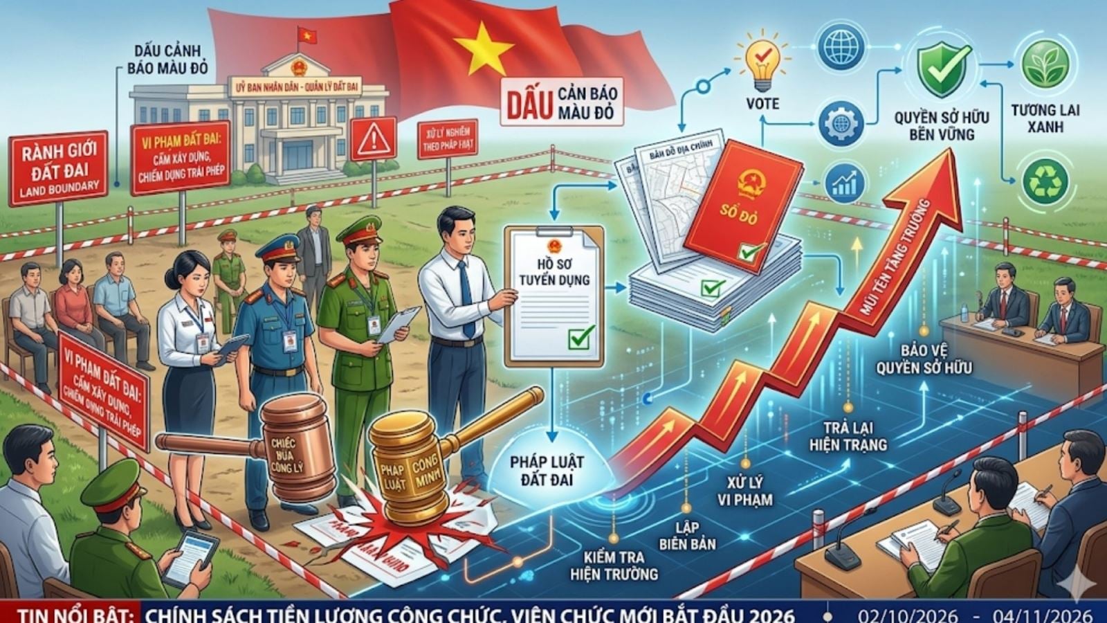 15 hành vi vi phạm đất đai bị xử lý nghiêm từ 13/02/2026