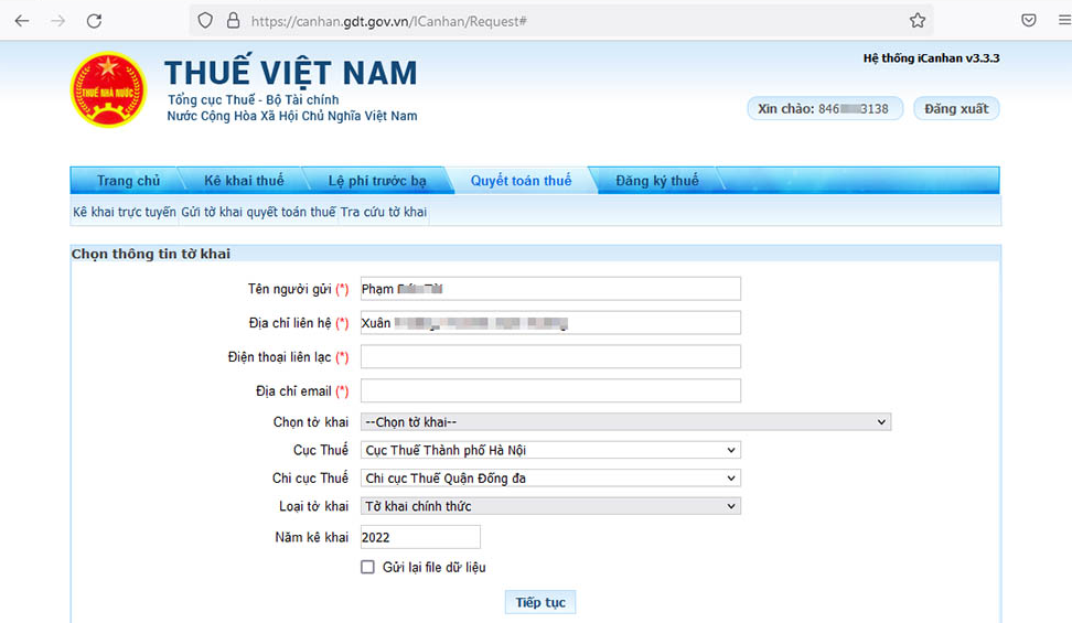 Cách gửi tờ khai quyết toán thuế thu nhập cá nhân online?