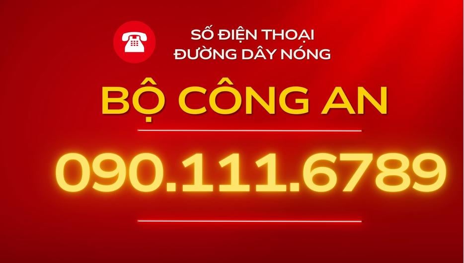 Bộ Công an công bố số điện thoại đường dây nóng mới