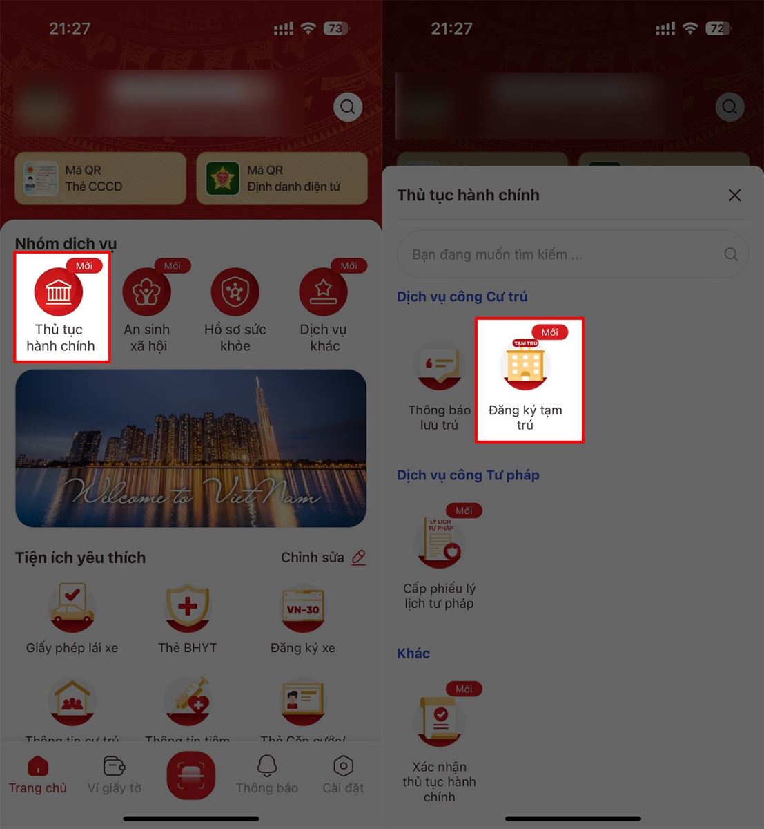 Cách đăng ký tạm trú online cho người thuê nhà trên VNeID mới nhất