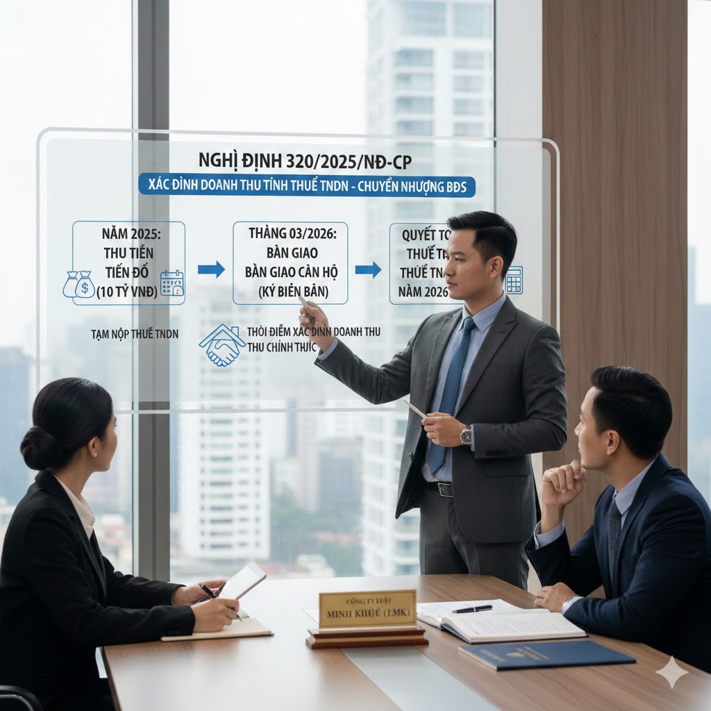 Thời điểm xác định doanh thu tính thuế TNDN từ hoạt động chuyển nhượng bất động sản