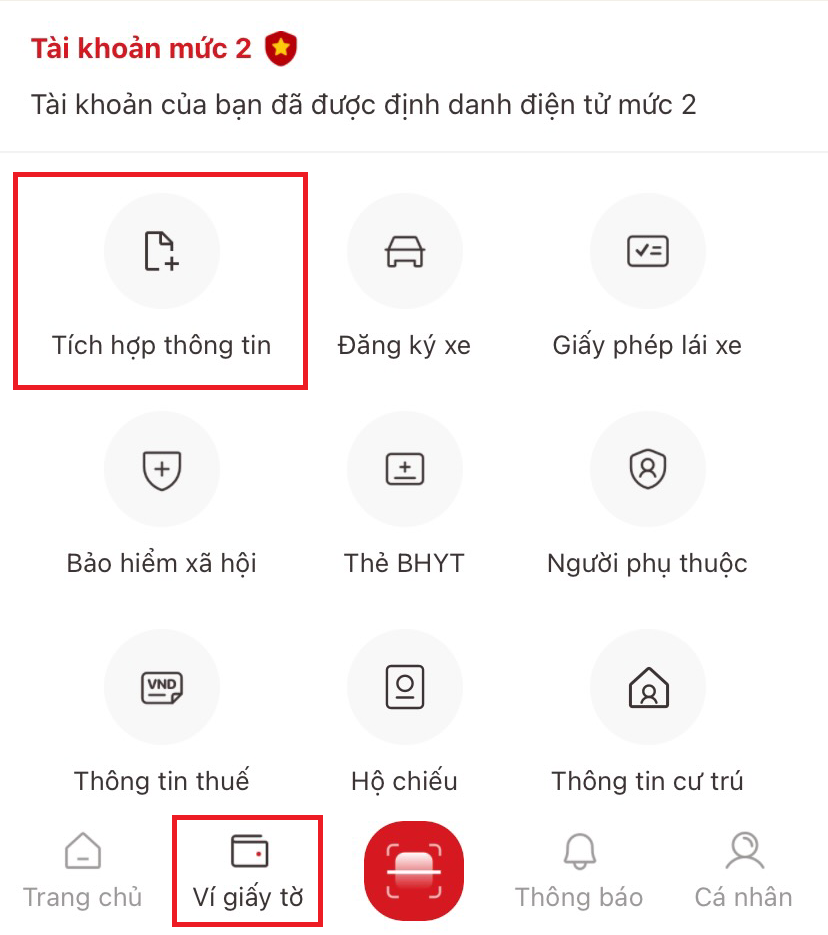 Hướng dẫn tích hợp thông tin người phụ thuộc vào VNeID