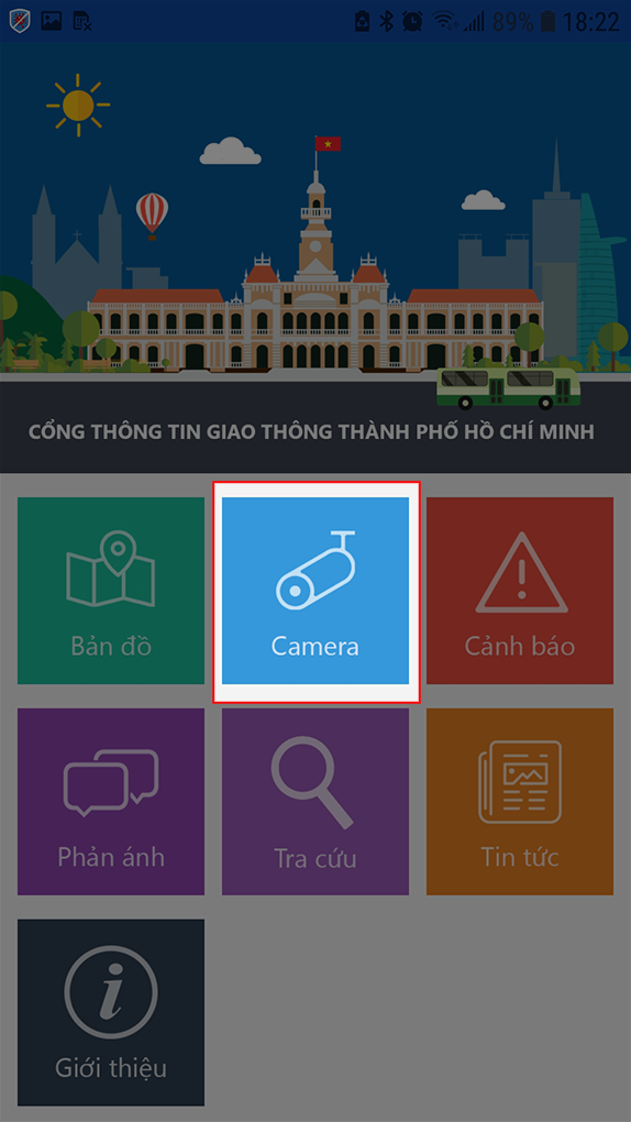 Cách xem camera khu vực ngập nước, kẹt xe tại TPHCM trên điện thoại