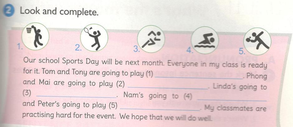 Giải sách bài tập tiếng Anh lớp 5 Unit 10 When will Sports Day be?
