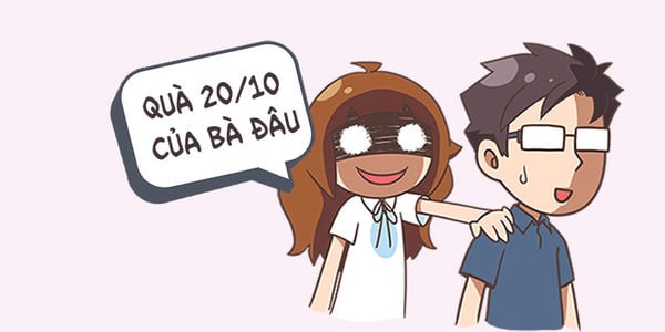 Hình ảnh đòi quà 20/10 bá đạo, hài hước nhất năm 2024