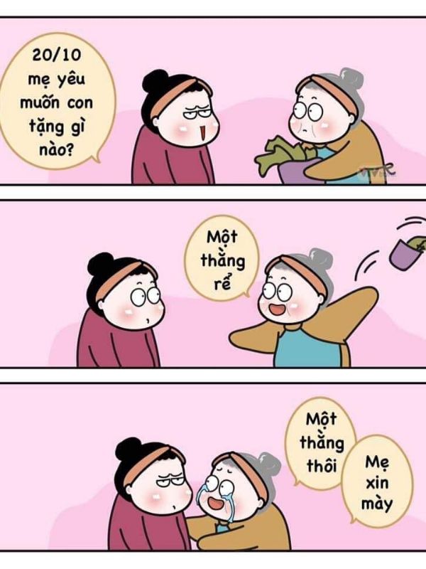 Hình ảnh đòi quà 20/10 bá đạo, hài hước nhất năm 2024