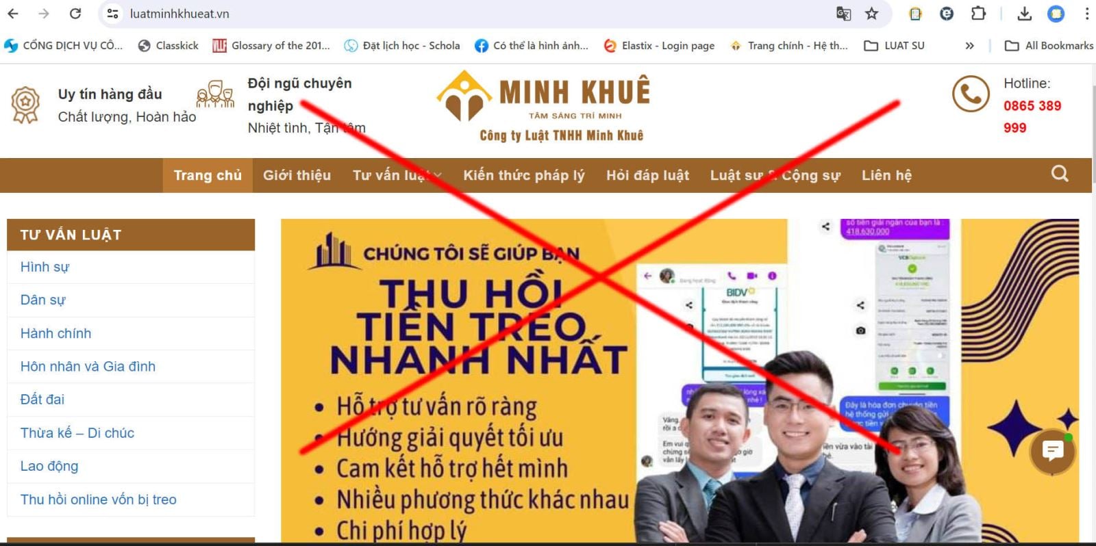 Cẩn trọng với hình thức lừa đảo, giả mạo Luật Minh Khuê hỗ trợ đòi lại tiền