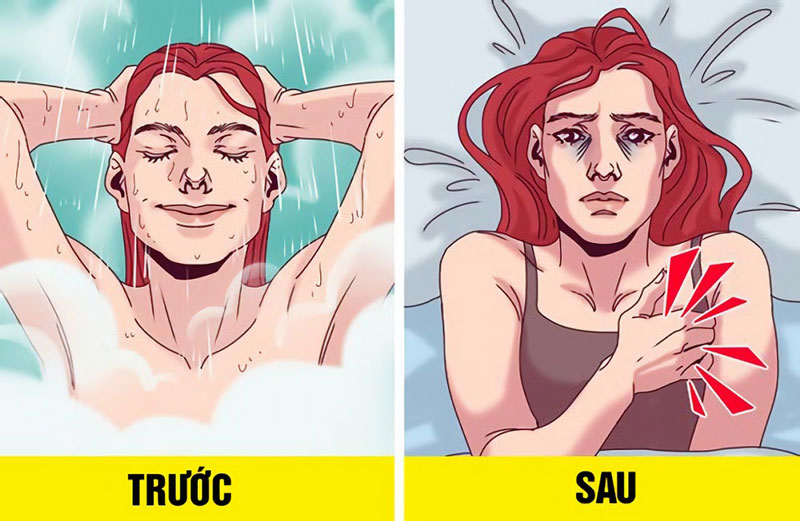 Tắm khuya có liên quan đến đột quỵ?