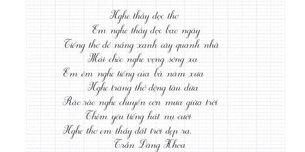 Mẫu font chữ tập viết tiểu học đẹp nhất