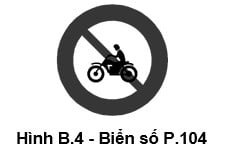Biển báo cấm xe gắn máy khác gì với biển cấm xe máy?
