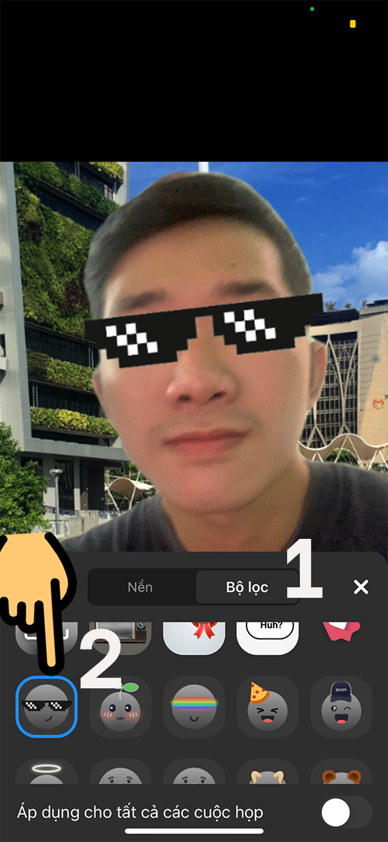Hướng dẫn cách cài filter trên Zoom