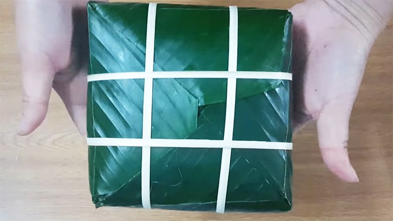 Cách gói bánh chưng vuông đẹp không cần khuôn đơn giản dễ làm đón Tết