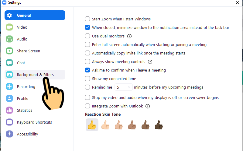 Hướng dẫn cách cài filter trên Zoom