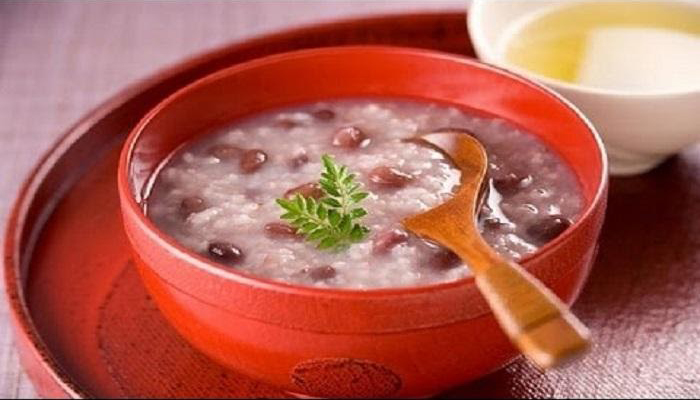 Cháo thịt bò củ dền
