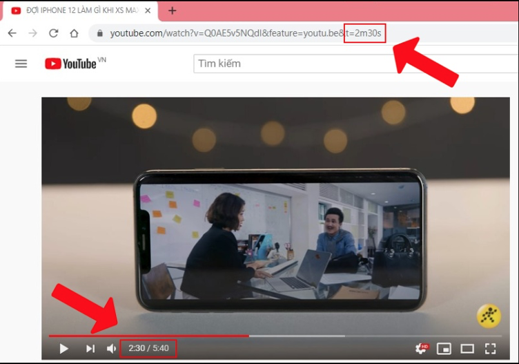 Hướng dẫn cách lấy link video YouTube theo thời gian phát, vào xem không cần tua
