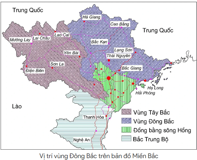So sánh địa hình vùng núi Đông Bắc và Tây Bắc? Địa lý lớp 8