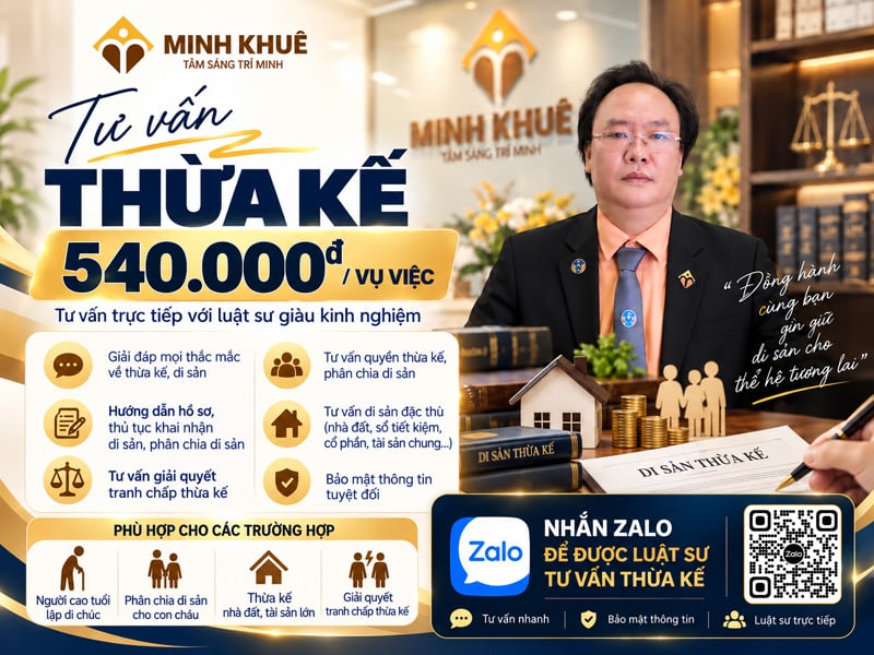 Luật sư tư vấn pháp luật thừa kế 1:1 qua zalo