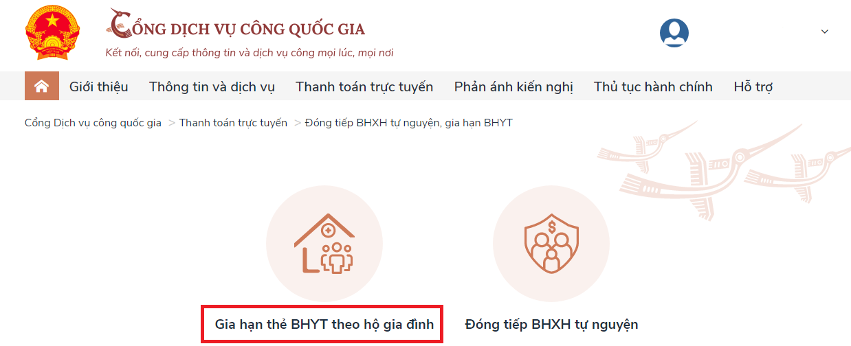 Gia hạn bảo hiểm y tế online cho cá nhân, hộ gia đình làm thế nào?