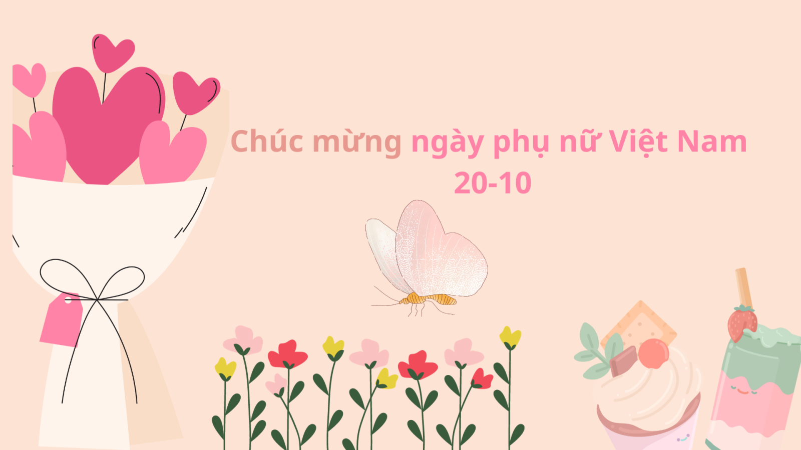 Bộ thiệp đẹp chúc mừng Ngày phụ nữ Việt Nam 20/10