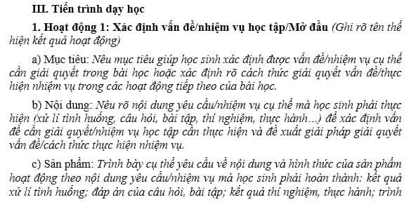 Quy trình xây dựng kế hoạch giáo dục của giáo viên trong năm học