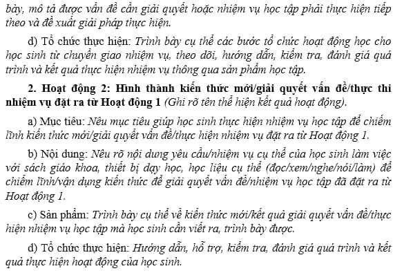 Quy trình xây dựng kế hoạch giáo dục của giáo viên trong năm học