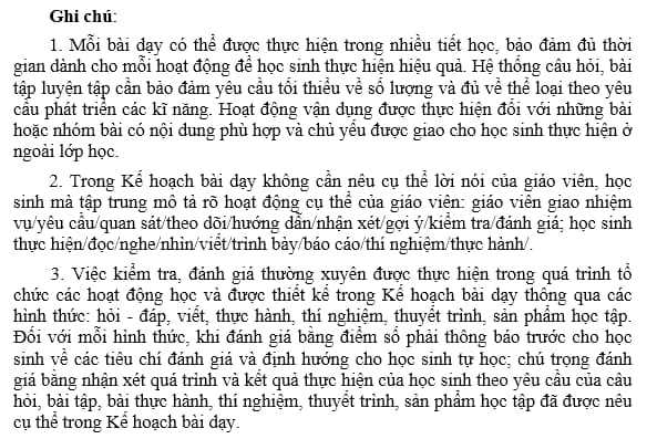 Quy trình xây dựng kế hoạch giáo dục của giáo viên trong năm học