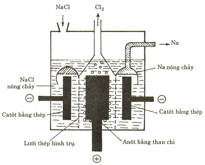 Điện phân NaCl nóng chảy với điện cực trơ ở catot thu được?