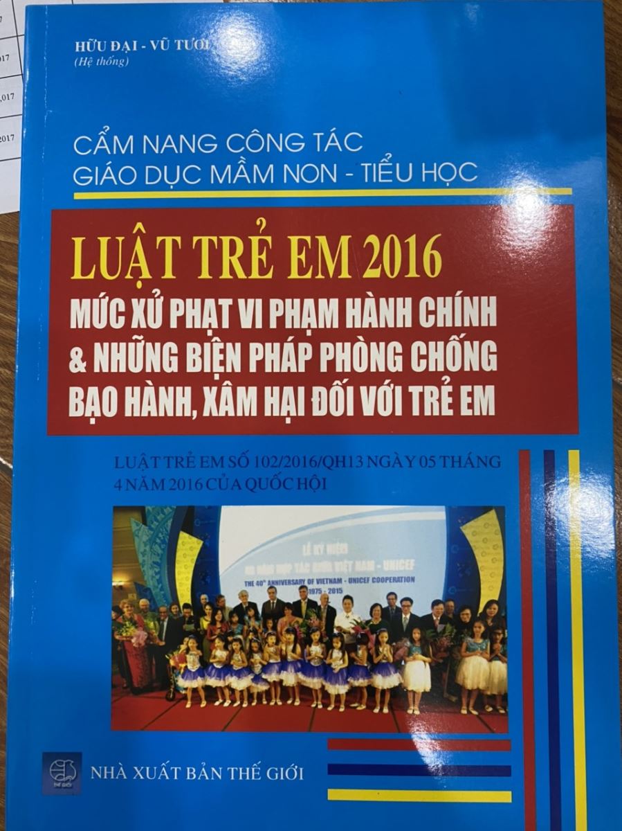 Cẩm nang công tác giáo dục mầm non – tiểu học