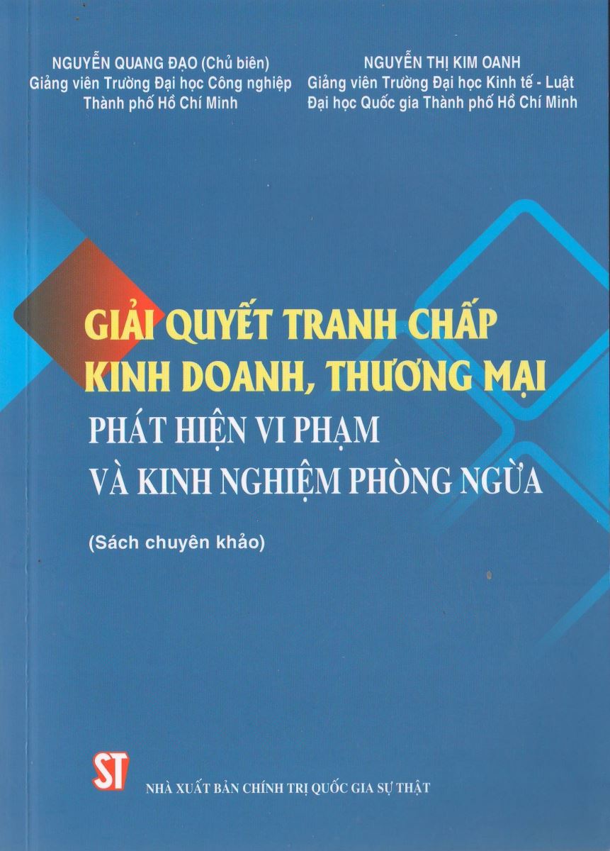Sách Giải quyết tranh chấp kinh doanh, thương mại - Phát hiện vi phạm và kinh nghiệm phòng ngừa