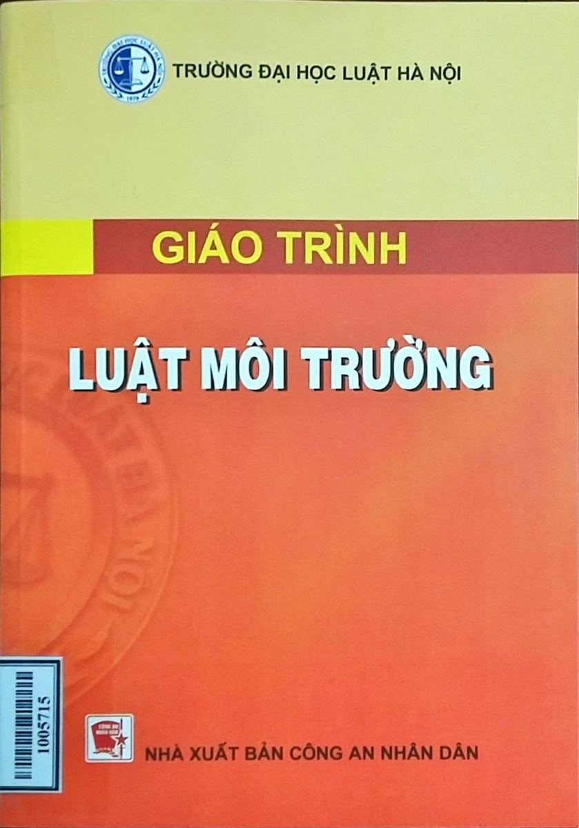 Giáo trình Luật môi trường - Trường Đại học Luật Hà Nội