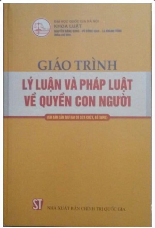  Giáo trình lý luận và pháp luật về quyền con người - Khoa Luật - Đại học quốc gia Hà Nội