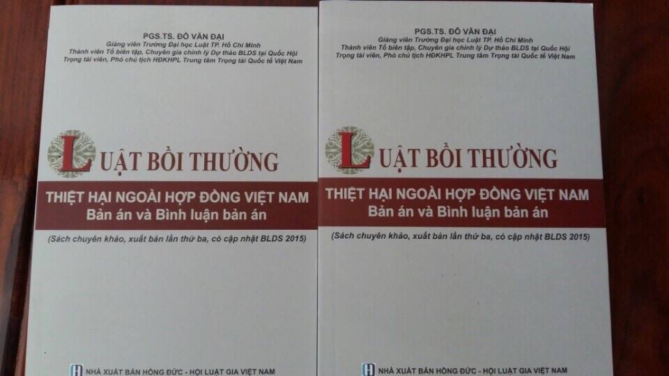 Sách Luật bồi thường thiệt hại ngoài hợp đồng Việt Nam Bản án và bình luận bản án (Tập 1 và Tập 2) của PGS.TS. Đỗ Văn Đại