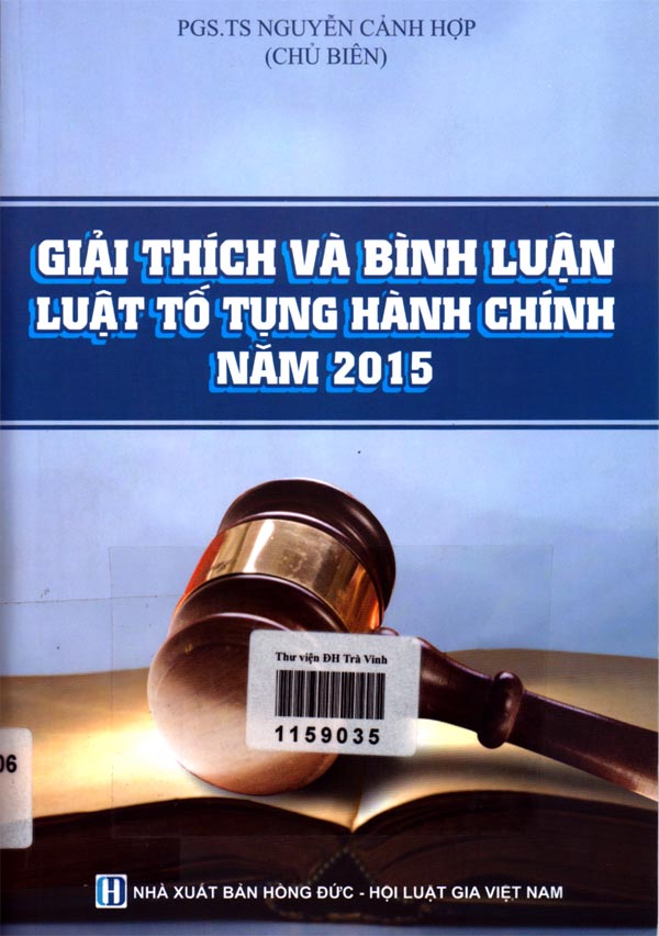 Sách Giải thích và bình luận Luật tố tụng hành chính năm 2015