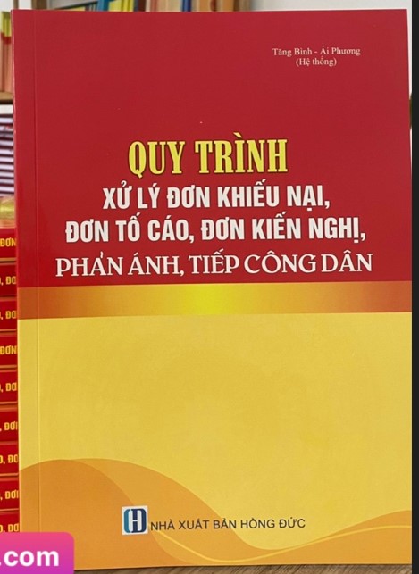 Sách Quy trình xử lý đơn khiếu nại, đơn tố cáo, đơn kiến nghị, phản ánh, tiếp công dân