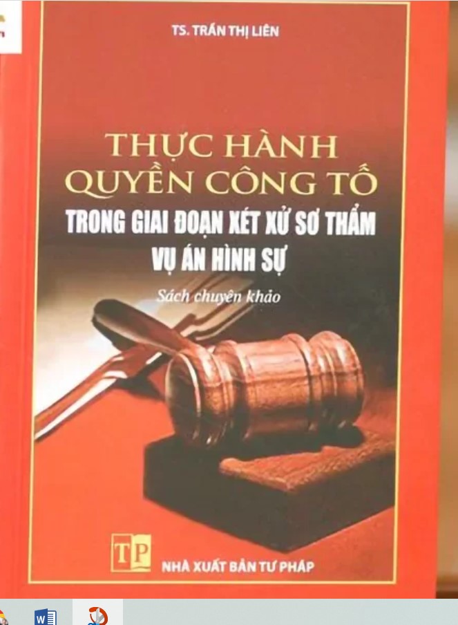 Sách Thực hiện quyền công tố trong giai đoạn xét xử sơ thẩm vụ án hình sự