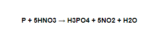 Cân bằng phương trình hóa học P + HNO3 → H3PO4 + NO2 + H2O